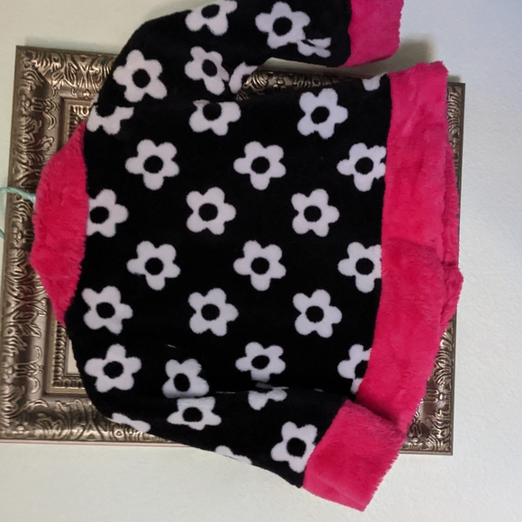 💜 cute 3T Disney Minnie Pink and black fleece jacket - Picture 4 of 7